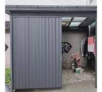 Puerta Corredera Plegable Puerta Mosquitera Corredera Exterior para Cobertizo/Garaje, Puerta Plegable con Cerradura para Despensa/Separador de Ambientes, Retráctil Extra(24x43in/60x110cm)