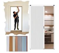 Puerta Corredera Plegable Puerta Plegable Cocina Medida Cerradura, Puertas Plegables Manija Que Ahorran Espacio Y No Requieren Perforaciones, Separador Ambientes Puerta Privacidad Interiores, Ducha