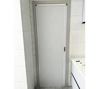 Puerta corredera plegable sin taladro, instalación con cerradura, pantalla de acordeón personalizable para armario, baño, armario, divisor de habitación