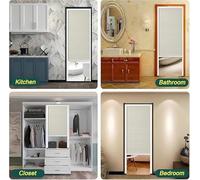Puerta corredera Plegable Single Accordion Sliding Door with Screen, White Retractable Folding Door for Closet/Doorway/Bedroom/Bathroom/Living RoomReplacement Barn Door(57x80in(145x203cm))