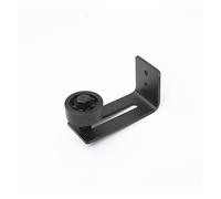 Puerta corredera tipo granero, Guía de piso negro con recubrimiento de polvo ajustable de acero al carbono Hardware de la puerta de la puerta del rodillo de la estadía(FG002)