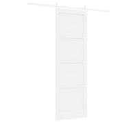 Puerta Corredera vidaXL con Juego de Hardware Blanca 78x232 cm Madera Sólida de Pino, Puerta Interior vidaXL 'ORKDAL'Blanca 78x232x4 cm Madera Sólida de Pino