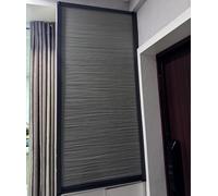 Puerta corrediza de acordeón de panal sin taladro, marco de aluminio, ajuste personalizado para zapatero, armario, armario, 40 x 80 cm, solución de separación elegante que ahorra espacio