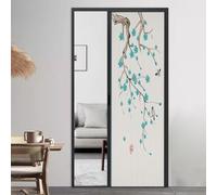 Puerta corrediza de acordeón plegable interna, partición invisible sin taladrar con marco de aluminio para dormitorios, cocina, despensa, ducha, puerta de armario
