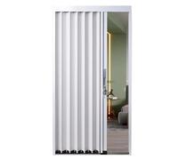 Puerta corrediza divisora de habitación, puerta de acordeón de aleación de aluminio con cerradura de manija para armario, cocina, inodoro, dormitorio