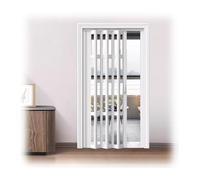 Puerta corrediza plegable,Cocina interior abierta con puerta corrediza.Incluye herrajes y manijas completos.Para sala de estar interior, dormitorio y armario abierto(WxH 43x80in (109x203cm))