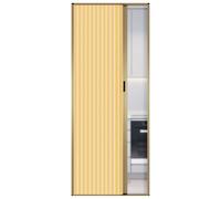 Puerta corrediza plegable de acordeón sin taladrar, diseño de panal retráctil para ahorrar espacio, se adapta a dormitorio, baño, patio, oficina, pasillo, lavandería