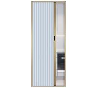 Puerta corrediza plegable de acordeón sin taladrar, diseño de panal retráctil para ahorrar espacio, se adapta a dormitorio, baño, patio, oficina, pasillo, lavandería