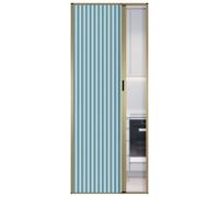 Puerta corrediza plegable de acordeón sin taladrar, diseño de panal retráctil para ahorrar espacio, se adapta a dormitorio, baño, patio, oficina, pasillo, lavandería