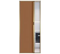 Puerta corrediza plegable de acordeón sin taladrar, diseño de panal retráctil para ahorrar espacio, se adapta a dormitorio, baño, patio, oficina, pasillo, lavandería
