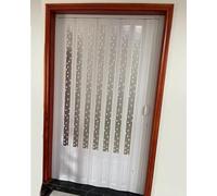 Puerta corrediza plegable, panel de acordeón magnético para aislamiento térmico, ideal para baño, cocina, despensa y armario