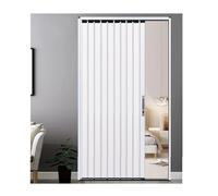Puerta Corrediza Plegable Puerta Tipo Acordeón, Puerta Plegable Sin Taladro Placa De Aluminio Resistente, Resistente A Las Grietas Y La Decoloración(28x40in(71x101cm))
