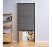 Puerta corrediza vertical tipo acordeón: puertas plegables retráctiles de nido de abeja for sala de estar y dormitorio.(Gray,40x80in(102x203cm))