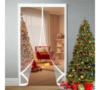 Puerta Cortina Invierno 130 x 170 cm Prueba de Viento Impermeable, Aislante Frio y Calor en Transparente Cortina Térmica Contra El Frío y El Calor para Interior Exterior, A