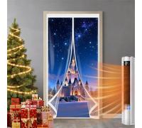 Puerta Cortina Invierno 145 x 150 cm Protección Contra El Frío, Impermeable, Resistente Al Viento, Aislante Térmico Transparente Cortinas Termica para Interior Exterior, A