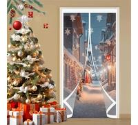 Puerta Cortina Invierno 165 x 280 cm Prueba de Viento Impermeable, Aislante Frio y Calor en Transparente Termico Invierno Magnetico Cortina Aislante para Estar Balcón Sala, A