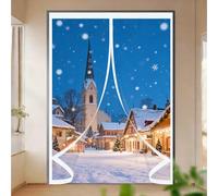 Puerta Cortina Invierno 80 x 125 cm Prueba de Viento Impermeable, Aislante Frio y Calor en Transparente Cortina Puerta Aislamiento Termico para Interior Exterior, A