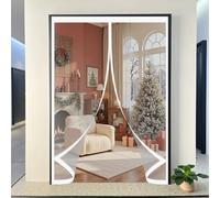 Puerta Cortina Invierno 90 x 195 cm No Requiere Perforación, Aislamiento para El Invierno, Fácil de Instalar Cortinas Termicas Aislante Frio y Calor para Interior Exterior, A