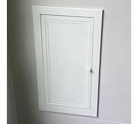 Puerta de acceso a conductos HVAC, panel de inspección de aluminio con manija giratoria, trampilla de acceso resistente al fuego, cubierta de orificio de pared de montaje empotrado(34x44in/86x112cm)