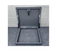 Puerta de acceso al ático con cerradura, puerta aislada para una fácil entrada, escotilla primal de nergética con sellado de goma resistente a la intemperie (90 x 70 cm)