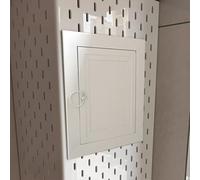 Puerta de Acceso al ático con manija, Paneles de Acceso de Paneles de Yeso empotrados para cableado, tuberías, plomería y calefacción, Puerto de Acceso de Aluminio, Placa de Cubierta de revi