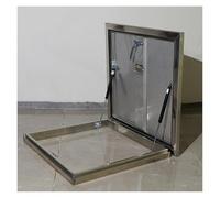 Puerta de acceso al ático de acero inoxidable 304 impermeable con burlete para la intemperie, ideal para ventilación de techo y acceso al sótano al aire libre (33.5 x 19.7 pulgadas)