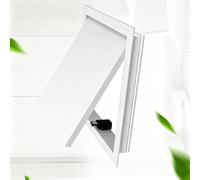 Puerta de Acceso al Ático Impermeable, Trampilla Pladur Panel de Acceso Extraíble para Techo y Pared, 100-600mm Puerta de Inspección Metálica con Bisagrapara Tuberías y Cables(White,400x550 mm)