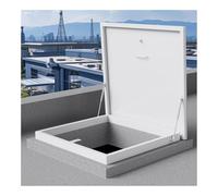 Puerta de acceso al ático resistente a la intemperie, placa de metal de 55 x 55 cm con junta de goma para uso residencial y comercial, solución de acceso duradera y fiable.