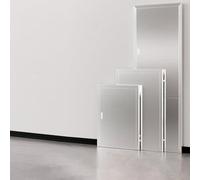 Puerta de acceso al ático resistente al fuego, cubierta de escotilla de pared de acero inoxidable duradera con asa, perfecta para cocinas al aire libre y ocultación de tuberías, panel de acceso de