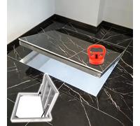 Puerta de acceso al sótano montada al ras, escotilla de acero resistente con abridor de ventosa para mantenimiento oculto en el suelo