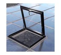Puerta de acceso al techo empotrada para ático e invernadero, gran ventana de techo con doble vidrio templado, resistente a la lluvia, 61 x 81 cm, ideal para uso comercial