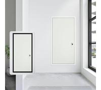 Puerta de acceso con cerradura resistente para ático, fontanería, calefacción, panel de metal de montaje empotrado con pestillo de llave, entrada oculta para pared/techo