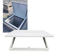 Puerta de acceso con recubrimiento en polvo de acero galvanizado blanco (20 39 pulgadas) con pestillo de cerrojo, solución duradera de acceso al techo, dimensiones interiores 33.5 x 35.4 pulgadas