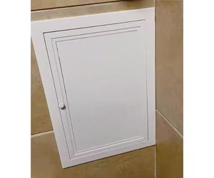 Puerta de acceso con revestimiento metálico Trampilla de aluminio para el ático con manilla giratoria, tapa para el hueco de la pared destinado a las tuberías(30x32in/76x81cm)