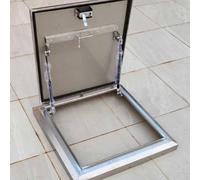 Puerta de acceso de acero impermeable de aluminio para puerta de acceso segura al sótano (100 cm), ideal para seguridad y uso duradero