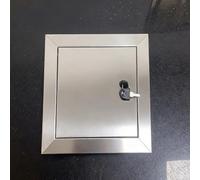 Puerta De Acceso De Acero Inoxidable, Panel De Acceso Con Cerradura, Tapa De Inspección Para Paneles De Yeso, Plomería Y Electricidad.(10x10 cm (4x4 in))