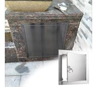 Puerta de acceso de acero inoxidable para islas de barbacoa, panel de inspección de montaje empotrado para interiores y exteriores, cocina, parrilla, diseño abierto para un fácil acceso