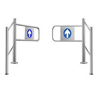 Puerta de acceso de acero inoxidable para mercados hospitales Par170 cm (167,6 cm) Puerta de control