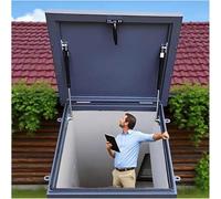 Puerta de acceso de acero recubierto de zinc de 60 x 60 cm con cabezal de pozo y junta de sellado para uso doméstico e industrial