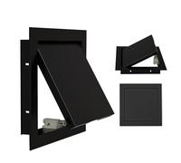 Puerta de acceso de aleación de aluminio, placa de cubierta de agujero de pared de empuje para abrir, panel de acceso para fontanería, pared o techo, puerta de acceso al piso, negro, gris, blanco