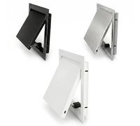 Puerta de Acceso de Aluminio con Sistema Clic Magnético 400×400mm - Trampilla de Inspección Invisible para Pladur, Panel Oculto para Rápida Revisión de Sistemas de Ventilación(White,250 x250 mm)
