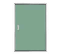 Puerta de acceso de aluminio pintable con manija y cerradura de 16 x 24 pulgadas, panel de servicio de paneles de yeso para ático e inspección, cubierta de acceso duradera y segura