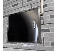 Puerta de acceso de cocina de acero inoxidable para exteriores, escotilla de inspección para cubierta de barco, cubierta de panel eléctrico empotrado, puerta de conducto de lavandería (40 x 35 cm)