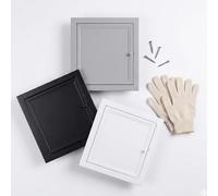 Puerta de Acceso de Metal para Paredes & Techos, Panel de Acceso a Pared y Techo, Trampilla de Revisión Extraíble, Placa de Cubierta de Agujeros de Pared para Caja Fusibles(White,200x250 mm)