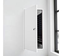 Puerta de acceso de metal personalizable con cerradura con llaves, panel de acceso seguro de fontanería y electricidad para paneles de yeso, puerta de acceso a la pared del hogar (55 x 90 cm)