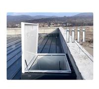 Puerta de acceso desmontable para techo, cubierta de ventana de aluminio resistente para edificios industriales