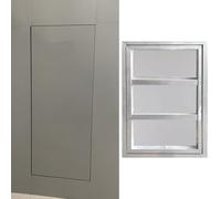Puerta de Acceso empotrada para Azulejos, Puerta de inspección Oculta para Azulejos, trampilla de revisión con pestillo táctil y Marco metálico (550 x 1000 mm/22 x 39 Pulgadas)