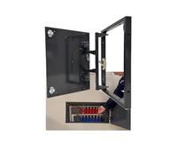 Puerta De Acceso Metálica Empotrada Fácil Instalación Y Liberación Rápida. Diseño Cuadrado Con Placa De Cubierta Oculta. for Inspección Eléctrica Y De Tuberías En Paredes Y Techos.(35x75cm/14x30in)