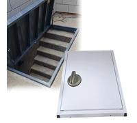 Puerta de acceso oculta grande de 30 x 30 pulgadas para sótano, sótano y ático, montaje empotrado, diseño duradero y elegante para un fácil acceso