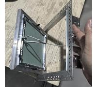 Puerta de acceso - Panel de inspección de marco de aluminio, empuje oculto para abrir puerta de acceso a la placa de yeso, diseño pintable para una fácil integración